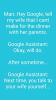 Google assitant and Wife parent dinner